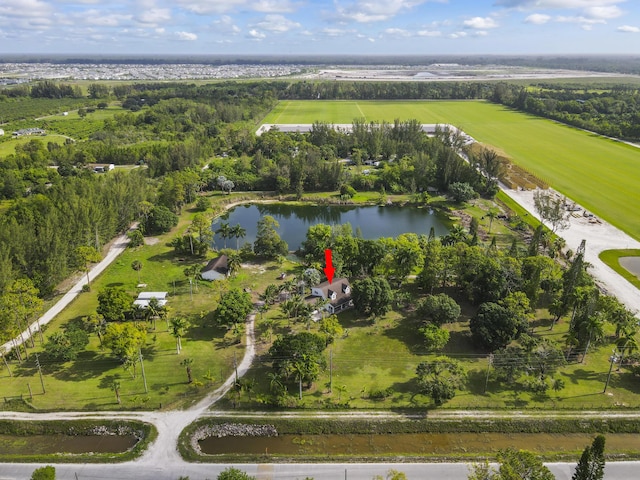 14685 40th St N, Loxahatchee Groves, FL 33470 - aerial view of property and surrounding area featuring a large body of water