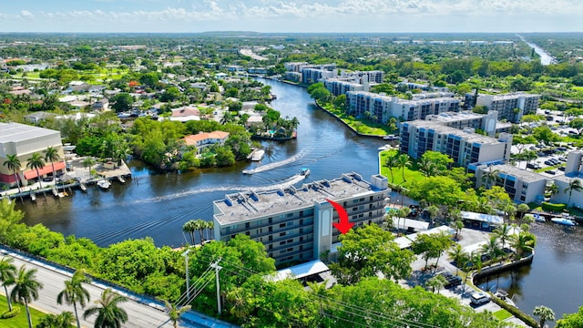 22 Royal Palm Way Unit 205, Boca Raton, FL 33432 - drone / aerial view of a large body of water