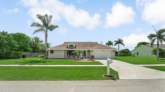 1500 Chapparel Way, Wellington, FL 33414 - ranch-style house with an attached garage, driveway, and stucco siding