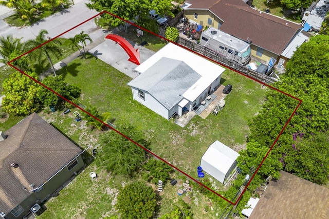 4337 Clinton Blvd, Lake Worth, FL 33461 - view from above of property with property boundaries highlighted