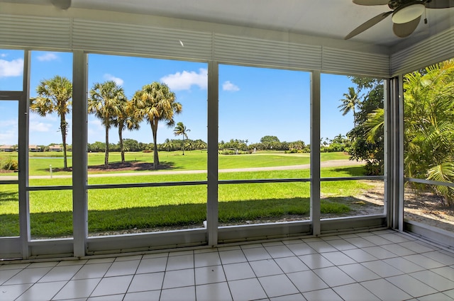 20220 Boca W Dr Unit 1104, Boca Raton, FL 33434 - full bath with wallpapered walls, a bath, tile patterned floors, double vanity, and a closet