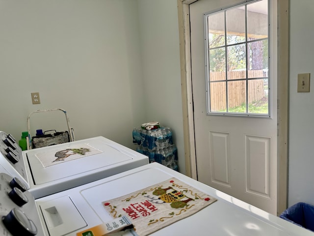 3595 SW 19th St, Okeechobee, FL 34974 - washroom featuring separate washer and dryer