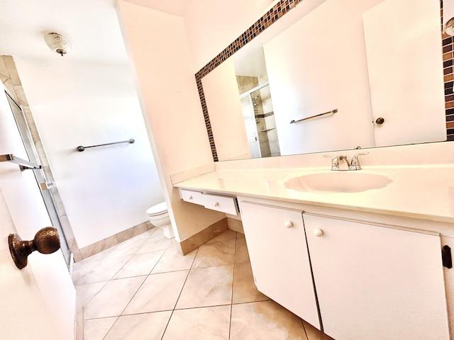 6404 Moonstone Way, Delray Beach, FL 33484 - full bath featuring a shower stall, vanity, and tile patterned floors