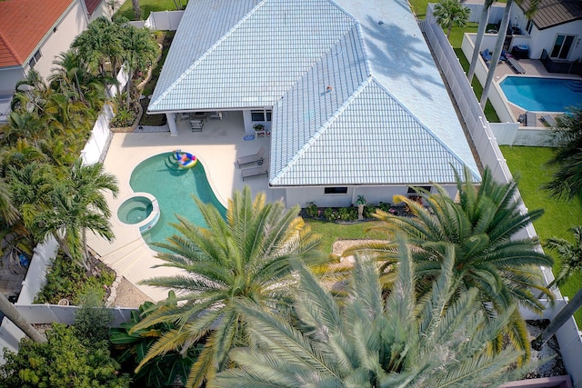 1680 SW 16th St, Boca Raton, FL 33486 - aerial view of property and surrounding area with a pool