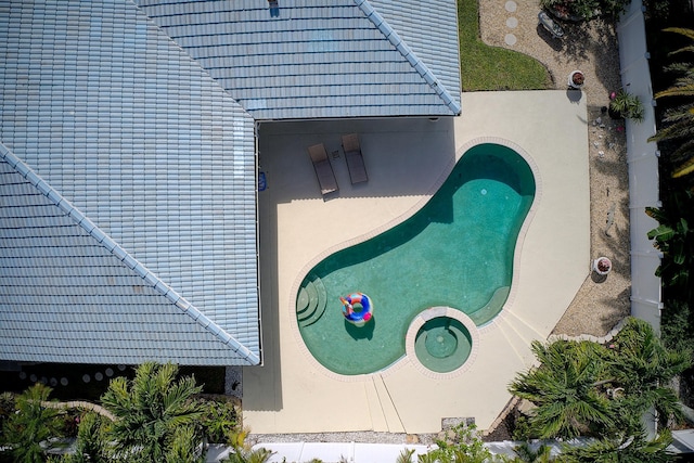 1680 SW 16th St, Boca Raton, FL 33486 - view from above of property with a pool