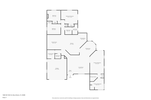 1680 SW 16th St, Boca Raton, FL 33486 - view of room layout