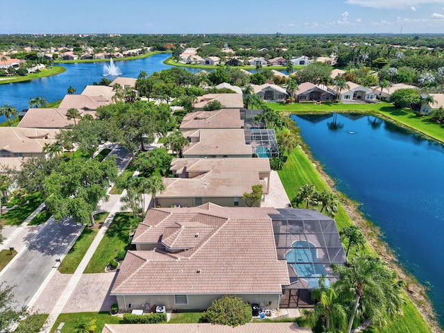 13209 Alhambra Lake Cir, Delray Beach, FL 33446 - aerial perspective of suburban area featuring a nearby body of water