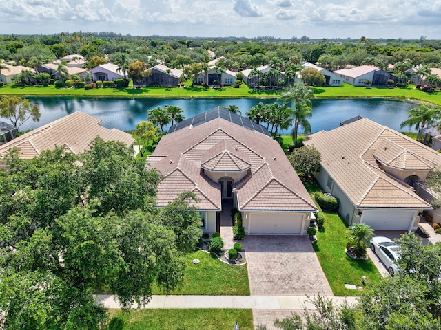 13209 Alhambra Lake Cir, Delray Beach, FL 33446 - aerial perspective of suburban area with a large body of water