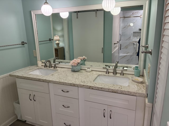 5178 Privet Pl Unit D, Delray Beach, FL 33484 - full bath with double vanity and a stall shower