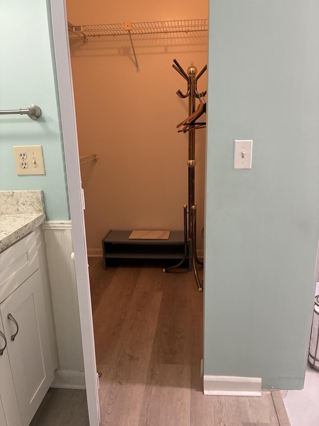5178 Privet Pl Unit D, Delray Beach, FL 33484 - spacious closet featuring light wood-type flooring