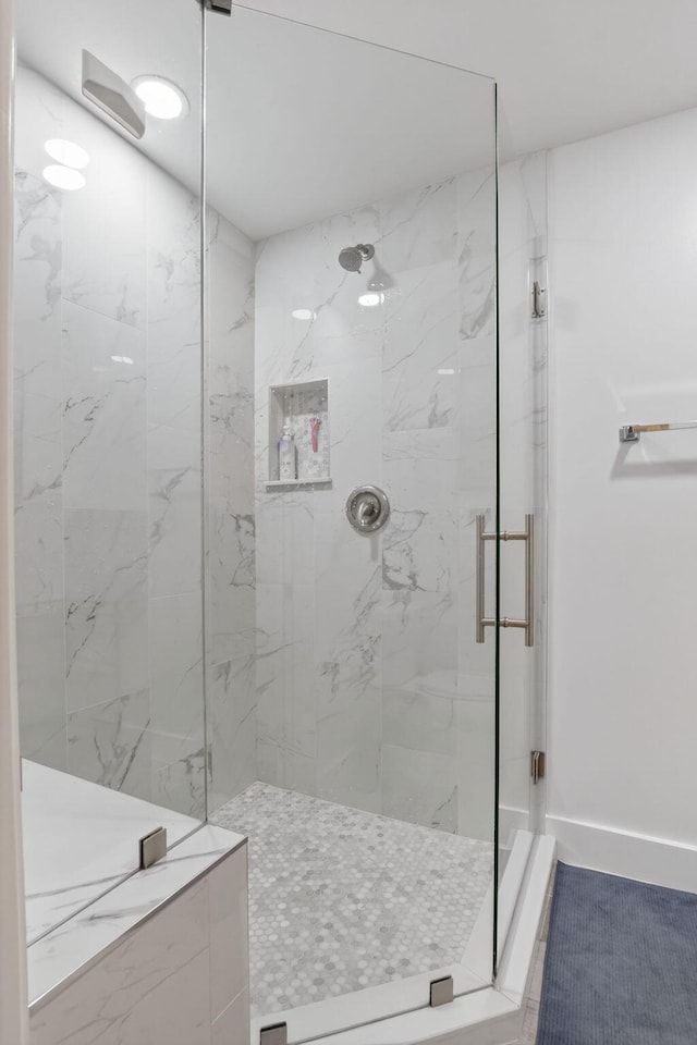 11080 Lakeaire Cir, Boca Raton, FL 33498 - bathroom with a marble finish shower