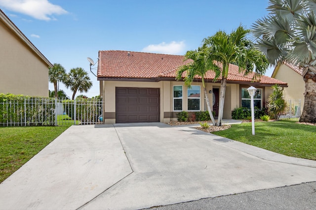 11080 Lakeaire Cir, Boca Raton, FL 33498 - view of front facade with a garage, stucco siding, driveway, and a tile roof