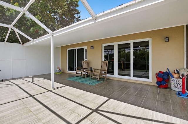 11080 Lakeaire Cir, Boca Raton, FL 33498 - unfurnished sunroom featuring vaulted ceiling