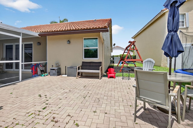 11080 Lakeaire Cir, Boca Raton, FL 33498 - view of patio / terrace with a playground