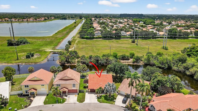 11080 Lakeaire Cir, Boca Raton, FL 33498 - aerial view of residential area featuring a nearby body of water