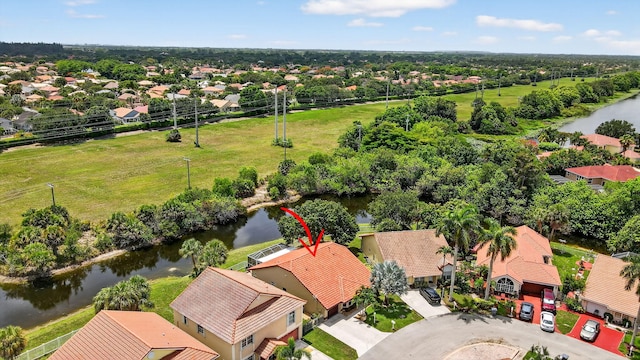 11080 Lakeaire Cir, Boca Raton, FL 33498 - aerial view of residential area featuring a large body of water