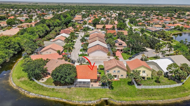11080 Lakeaire Cir, Boca Raton, FL 33498 - aerial perspective of suburban area featuring a large body of water