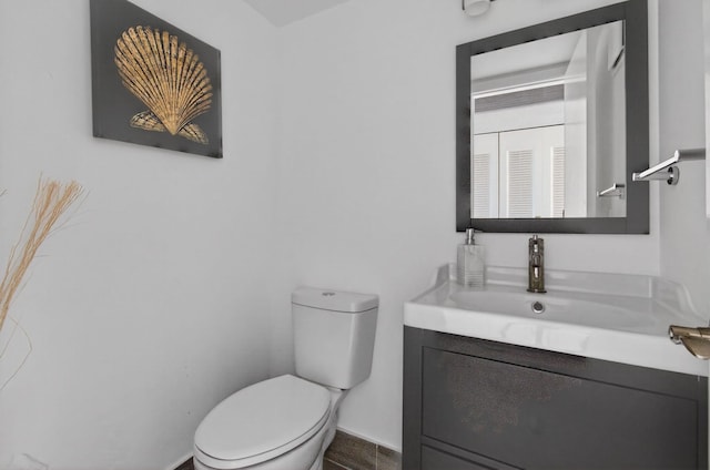 1116 Cambridge E Unit E, Deerfield Beach, FL 33442 - half bathroom with vanity and toilet