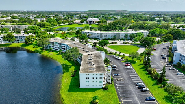 1116 Cambridge E Unit E, Deerfield Beach, FL 33442 - drone / aerial view of apartment complex and a nearby body of water