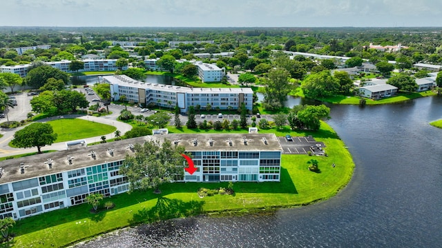 1116 Cambridge E Unit E, Deerfield Beach, FL 33442 - drone / aerial view of a nearby body of water and apartment complex