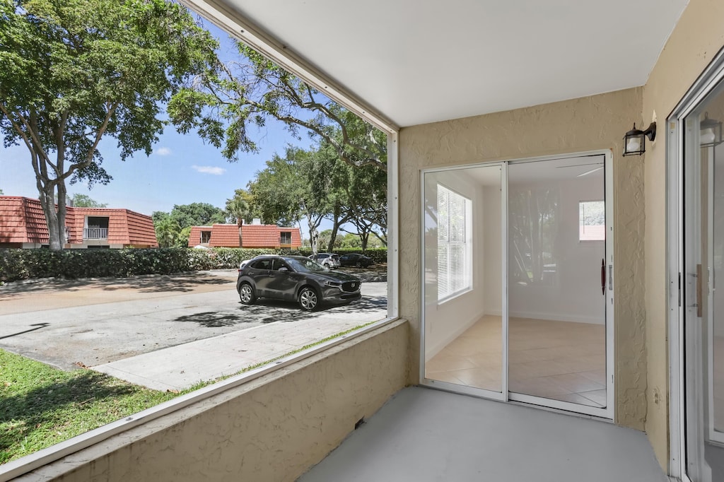 1825 Palm Cove Blvd Unit 109, Delray Beach, FL 33445 - view of unfurnished sunroom