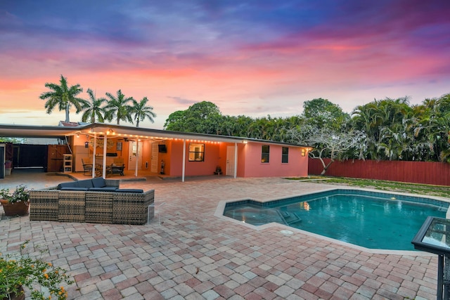 121 W Arch Dr (), Unit Lake Worth, FL 33467 - view of pool with a patio area and outdoor lounge area