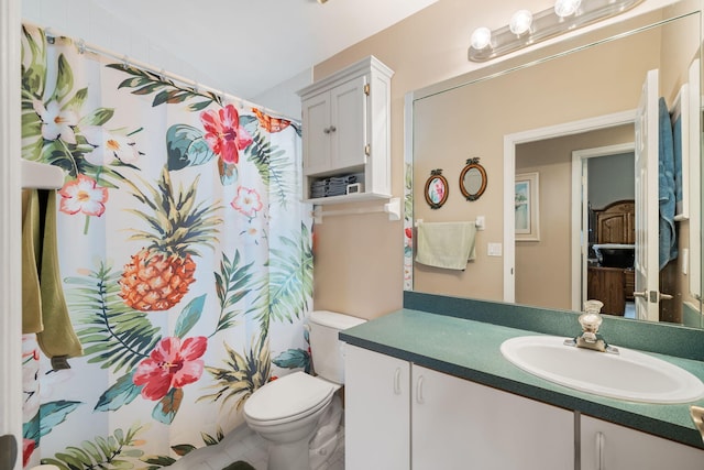 13277 Opal Ln, Wellington, FL 33414 - bathroom with vanity and a shower with curtain