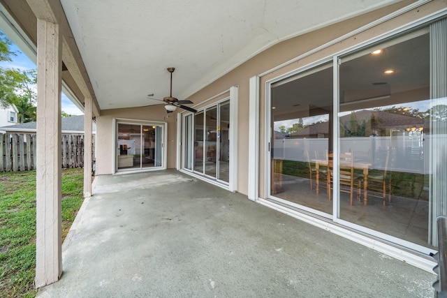 13277 Opal Ln, Wellington, FL 33414 - view of patio / terrace with ceiling fan
