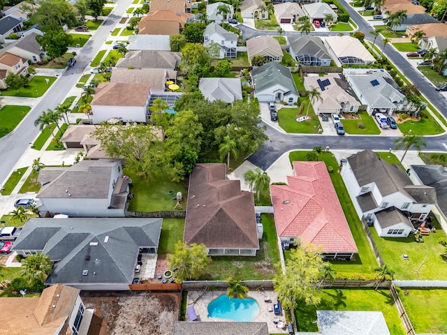 13277 Opal Ln, Wellington, FL 33414 - aerial perspective of suburban area featuring a pool