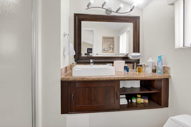 9844 Boca Gardens Cir N Unit D, Boca Raton, FL 33496 - half bathroom with toilet and vanity