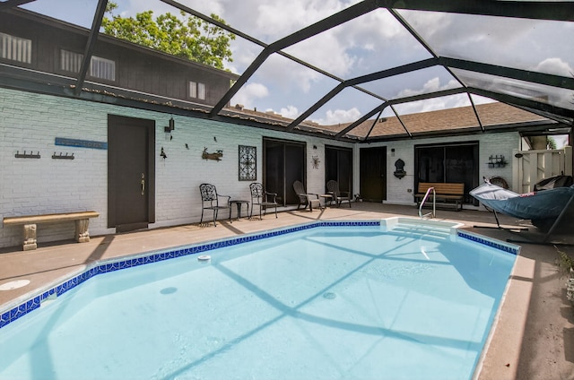 9844 Boca Gardens Cir N Unit D, Boca Raton, FL 33496 - swimming pool with a patio and a lanai