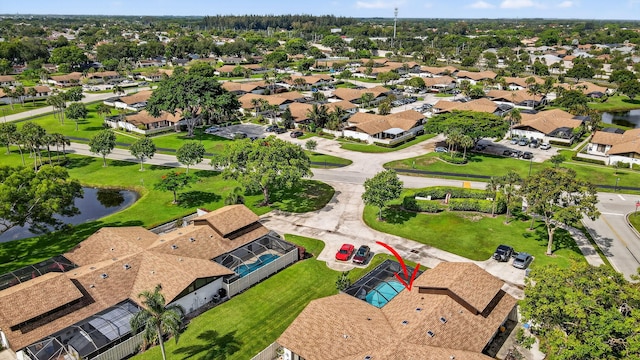 9844 Boca Gardens Cir N Unit D, Boca Raton, FL 33496 - aerial perspective of suburban area featuring a large body of water