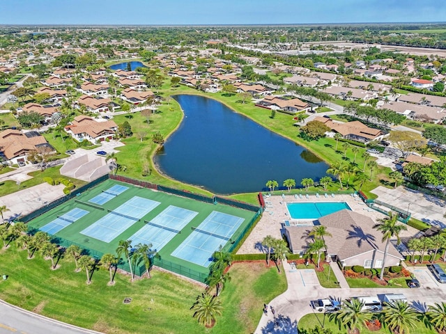 9844 Boca Gardens Cir N Unit D, Boca Raton, FL 33496 - aerial view of residential area with a nearby body of water