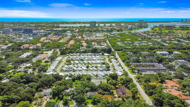 11038 Monet Ln, Palm Beach Gardens, FL 33410 - aerial view of a nearby body of water and a tree filled landscape