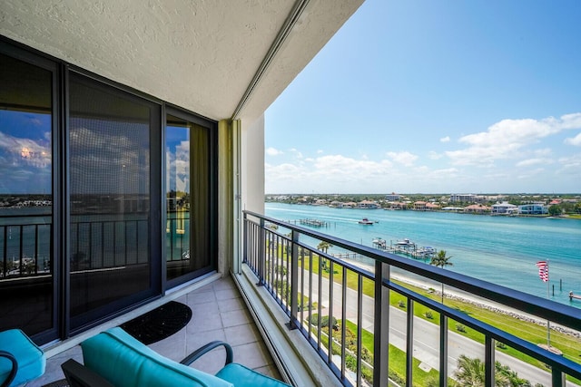19850 Beach Rd Unit 8D, Jupiter, FL 33469 - balcony with a water view