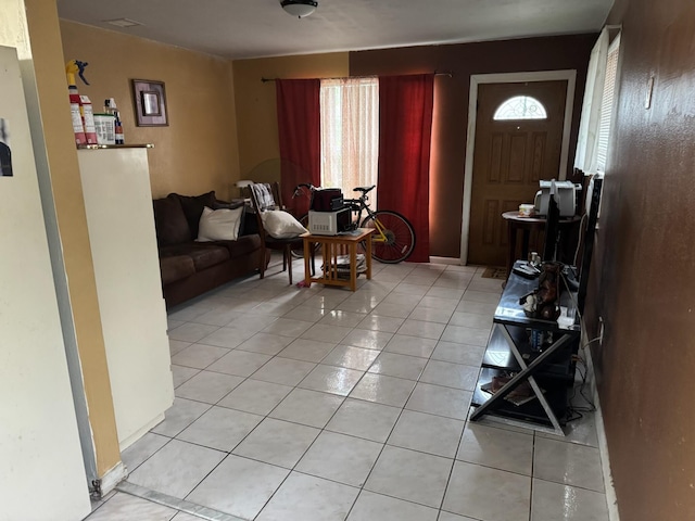 4601 Lake Ave, West Palm Beach, FL 33405 - living area featuring light tile patterned floors