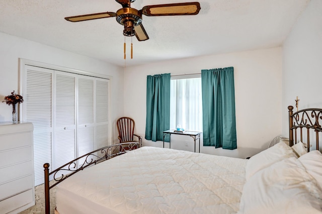 505 High Point Blvd N Unit A, Delray Beach, FL 33445 - carpeted bedroom with a closet and ceiling fan
