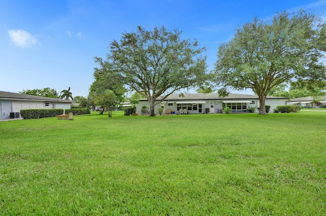 505 High Point Blvd N Unit A, Delray Beach, FL 33445 - view of green lawn featuring central AC