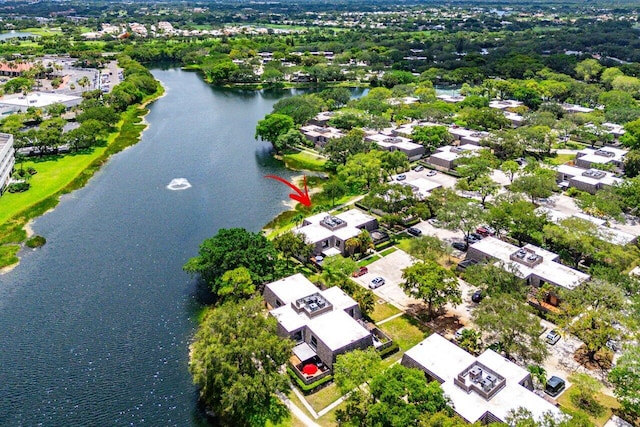 125 1st Ter, Palm Beach Gardens, FL 33418 - aerial perspective of suburban area featuring a nearby body of water