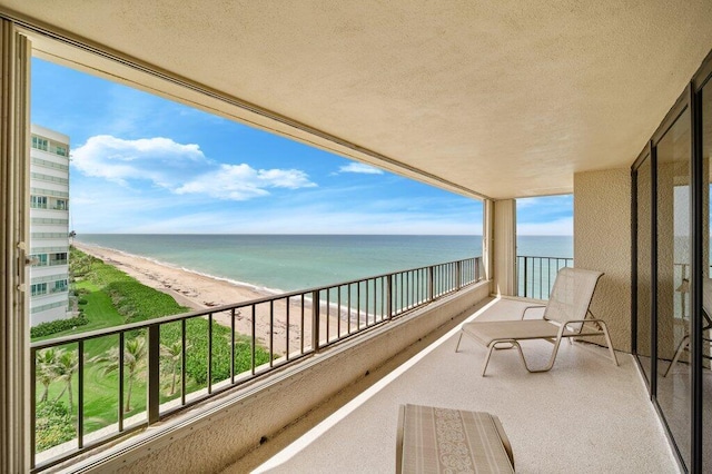8750 S Ocean Dr Unit 731, Jensen Beach, FL 34957 - balcony with view of water and beach