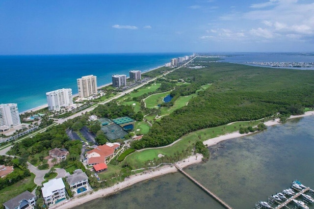 8750 S Ocean Dr Unit 731, Jensen Beach, FL 34957 - aerial view of property and surrounding area with a large body of water