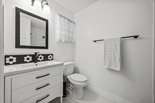 407 Riverside Dr, Palm Beach Gardens, FL 33410 - bathroom with vanity, tile patterned floors, and a shower