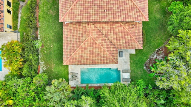 4652 Saxon Rd, Coconut Creek, FL 33073 - view from above of property with a pool area