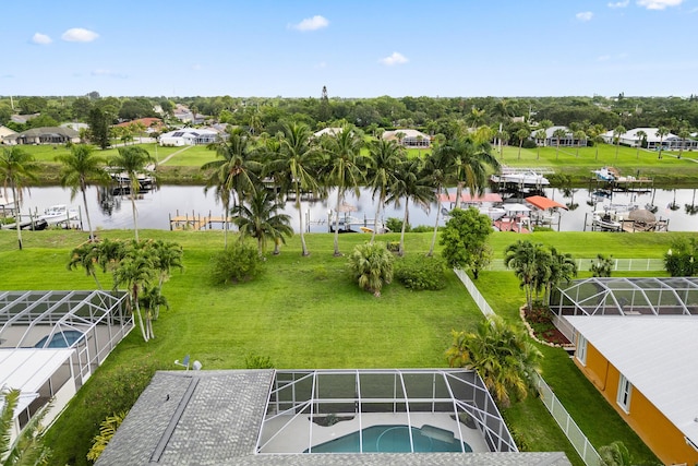 165 SE Osprey Rdg, Port Saint Lucie, FL 34984 - aerial perspective of suburban area featuring a large body of water