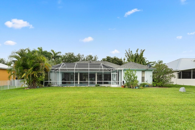 165 SE Osprey Rdg, Port Saint Lucie, FL 34984 - rear view of property with glass enclosure