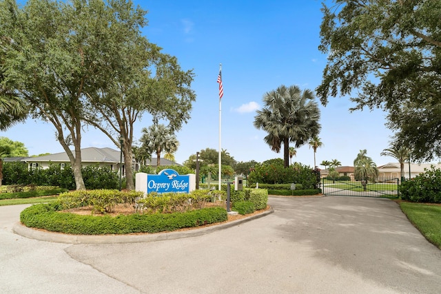 165 SE Osprey Rdg, Port Saint Lucie, FL 34984 - community sign featuring a gate