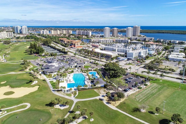 123 Lakeshore Dr Unit 1145, North Palm Beach, FL 33408 - view of property location featuring a nearby body of water, a pool, nearby urban area, and a golf course