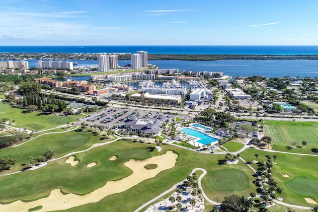 123 Lakeshore Dr Unit 1145, North Palm Beach, FL 33408 - aerial view of a nearby body of water and a golf club