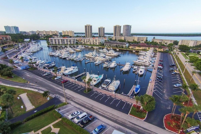123 Lakeshore Dr Unit 1145, North Palm Beach, FL 33408 - view of urban area featuring a marina and a large body of water