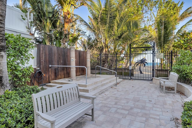 2501 N Ocean Blvd Unit 3, Pompano Beach, FL 33062 - view of patio with a gate